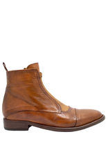 King King K1J Cognac Flat Ankle Boot 5544