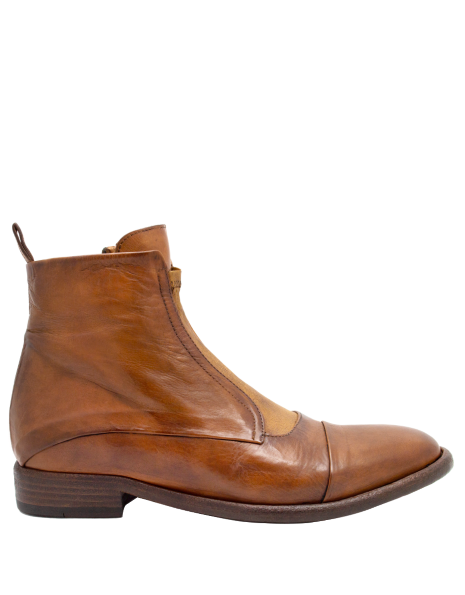 King King K1J Cognac Flat Ankle Boot 5544
