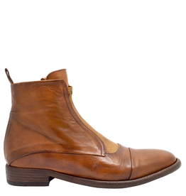 King King K1J Cognac Flat Ankle Boot 5544