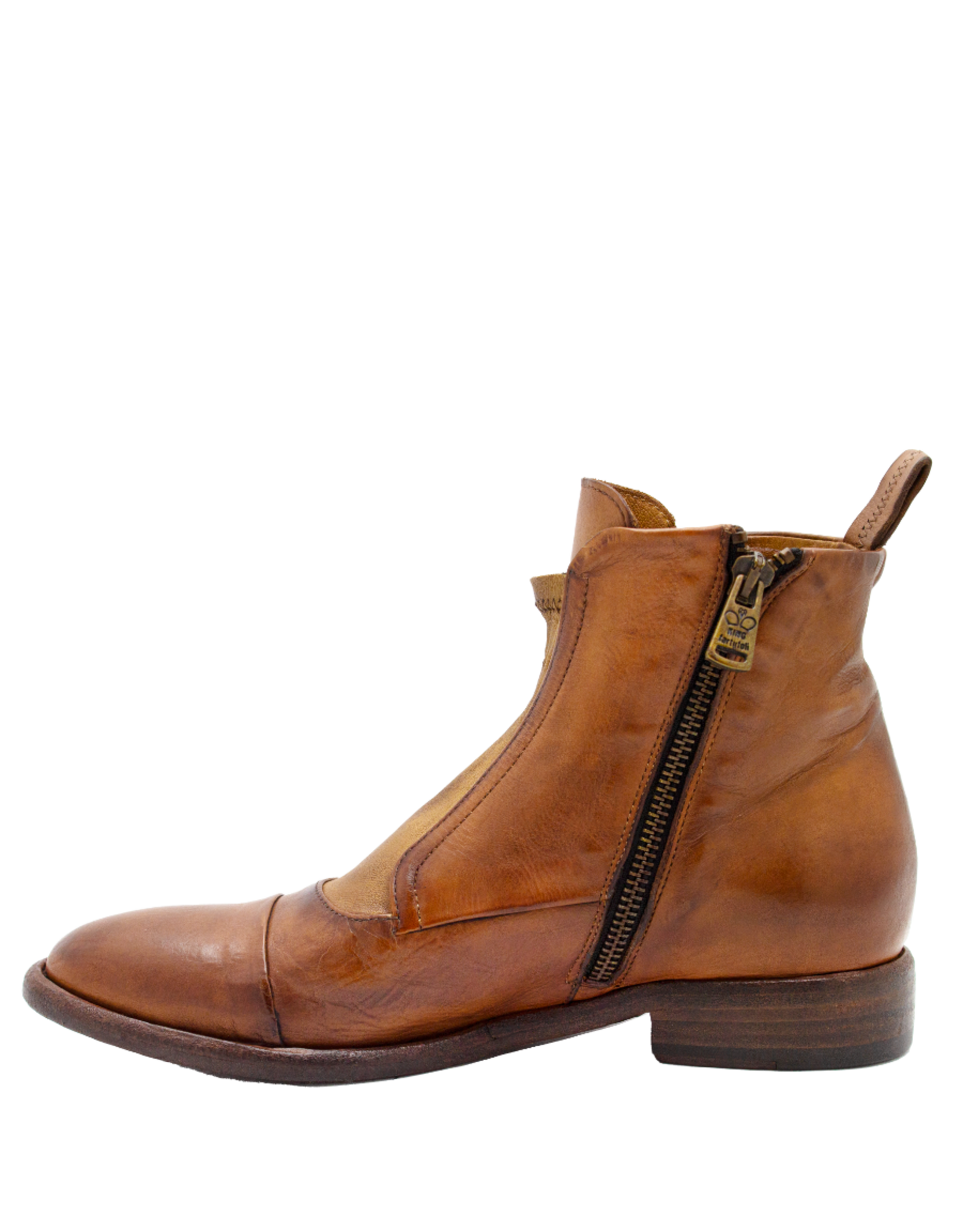 King King K1J Cognac Flat Ankle Boot 5544