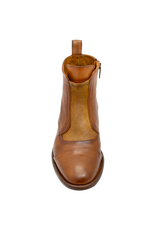 King King K1J Cognac Flat Ankle Boot 5544