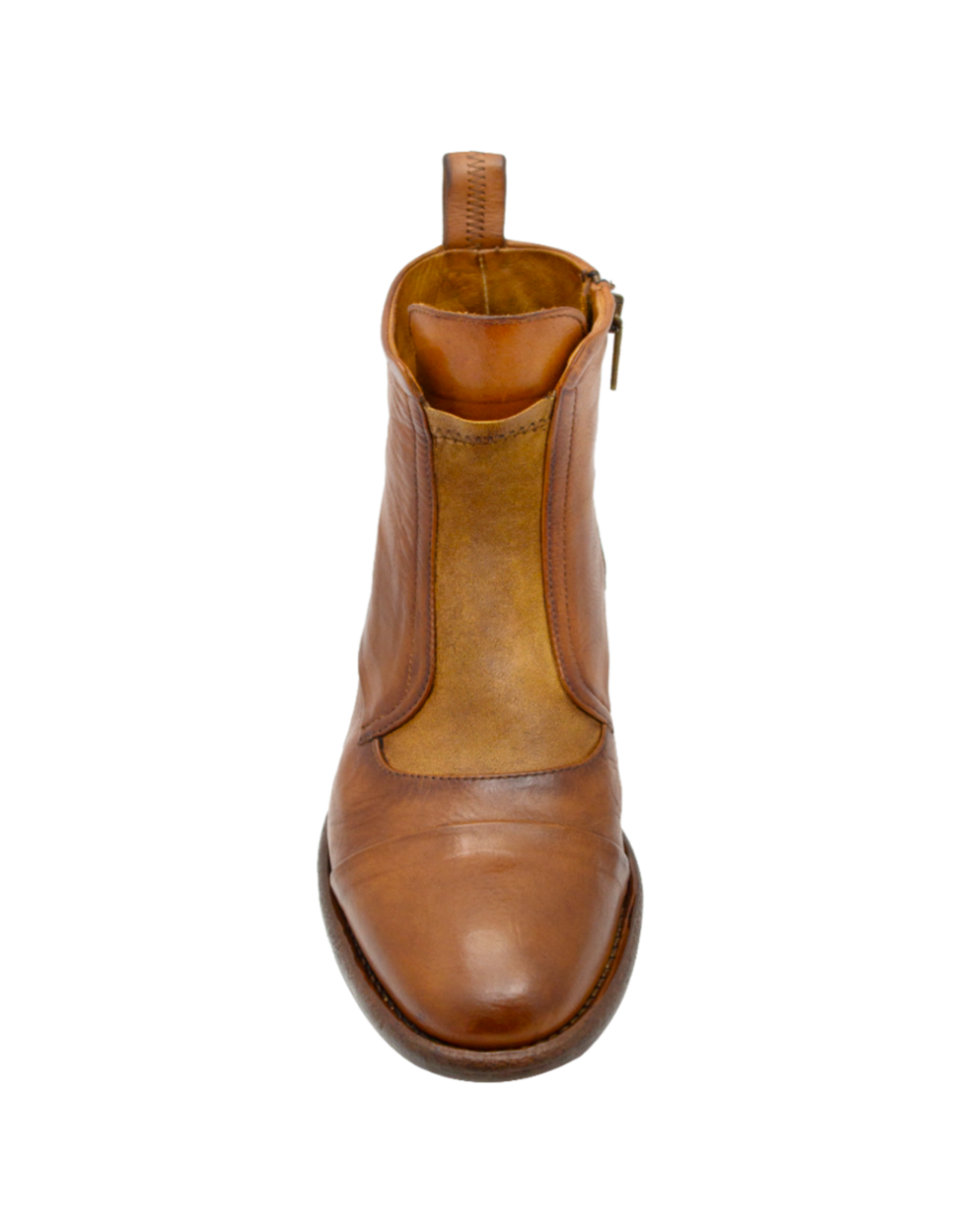 King King K1J Cognac Flat Ankle Boot 5544