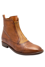 King King K1J Cognac Flat Ankle Boot 5544