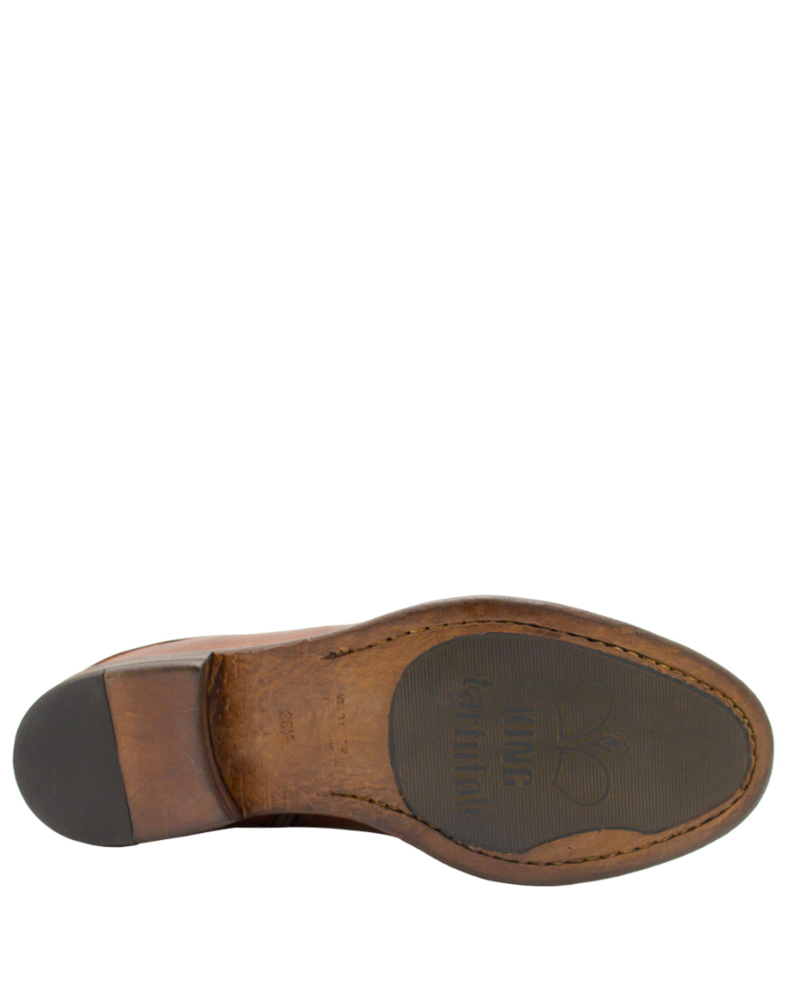 King King K1J Cognac Flat Ankle Boot 5544