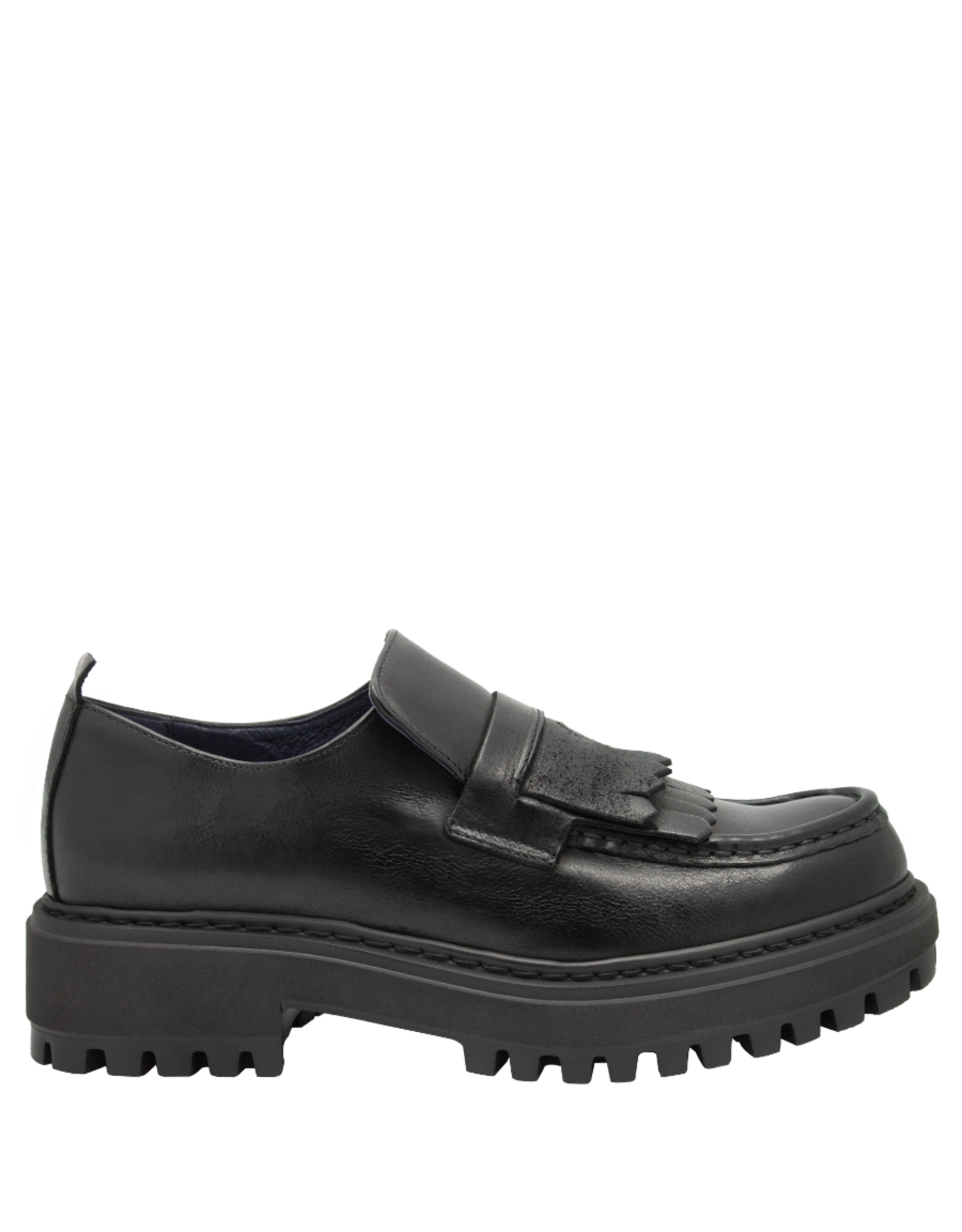 History541 History HF3J Black Kiltie Loafer Tread Sole Irma