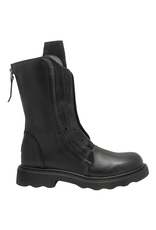 History541 History HF3L Black Mid Calf Tread Sole No Lace Livy