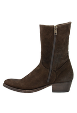 Pantanetti Pantanetti P1F Brown Suede Side Zipper 1937