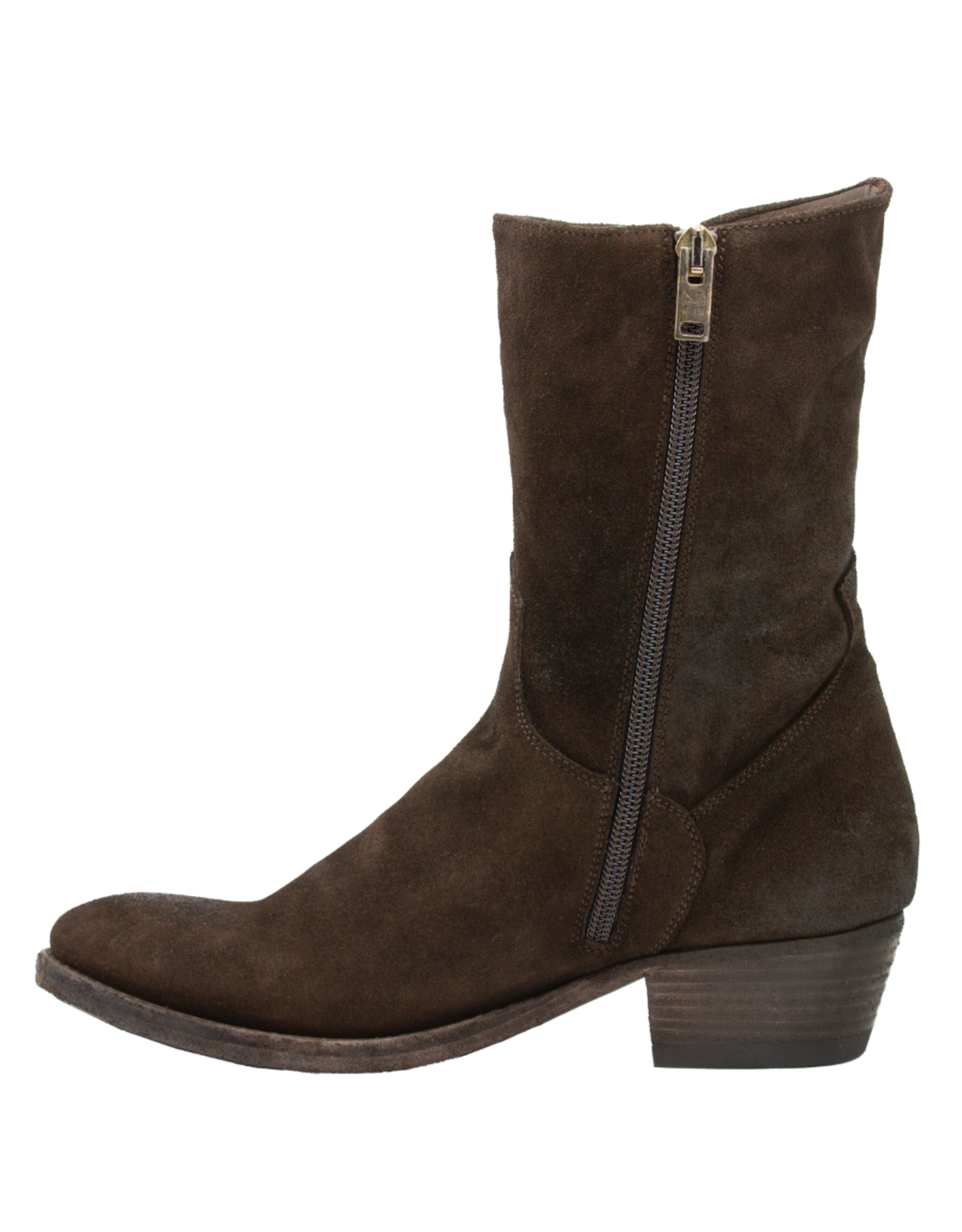 Pantanetti Pantanetti P1F Brown Suede Side Zipper 1937