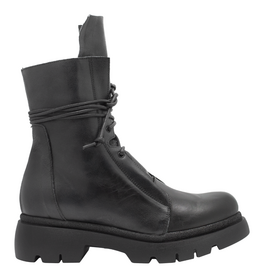 Anise Anise AS5D Black Lace-Up Tread Sole Niky
