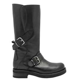 Anise Anise AS5G Black Mid Calf With Buckle Detail Nion