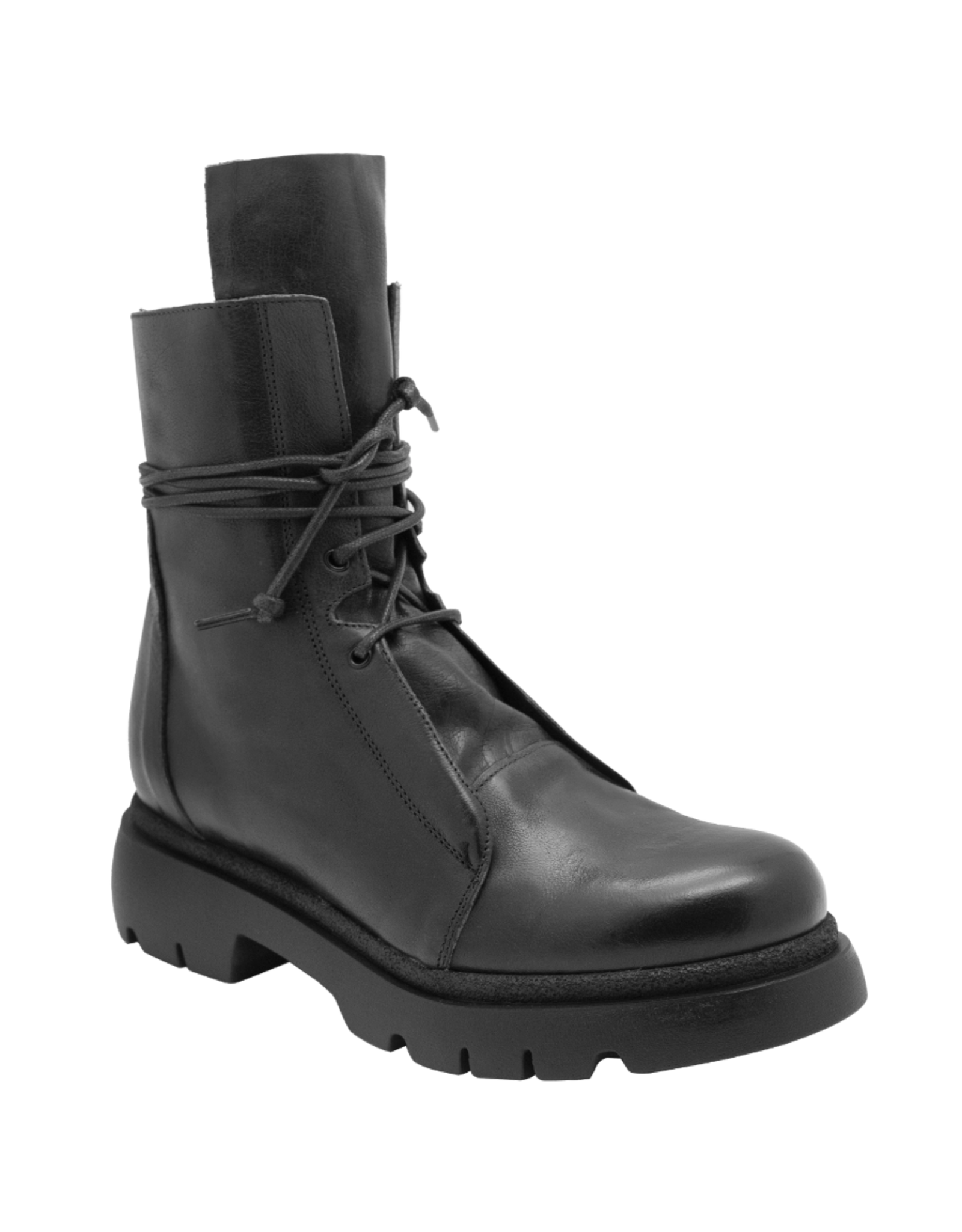 Anise Anise AS5D Black Lace-Up Tread Sole Niky