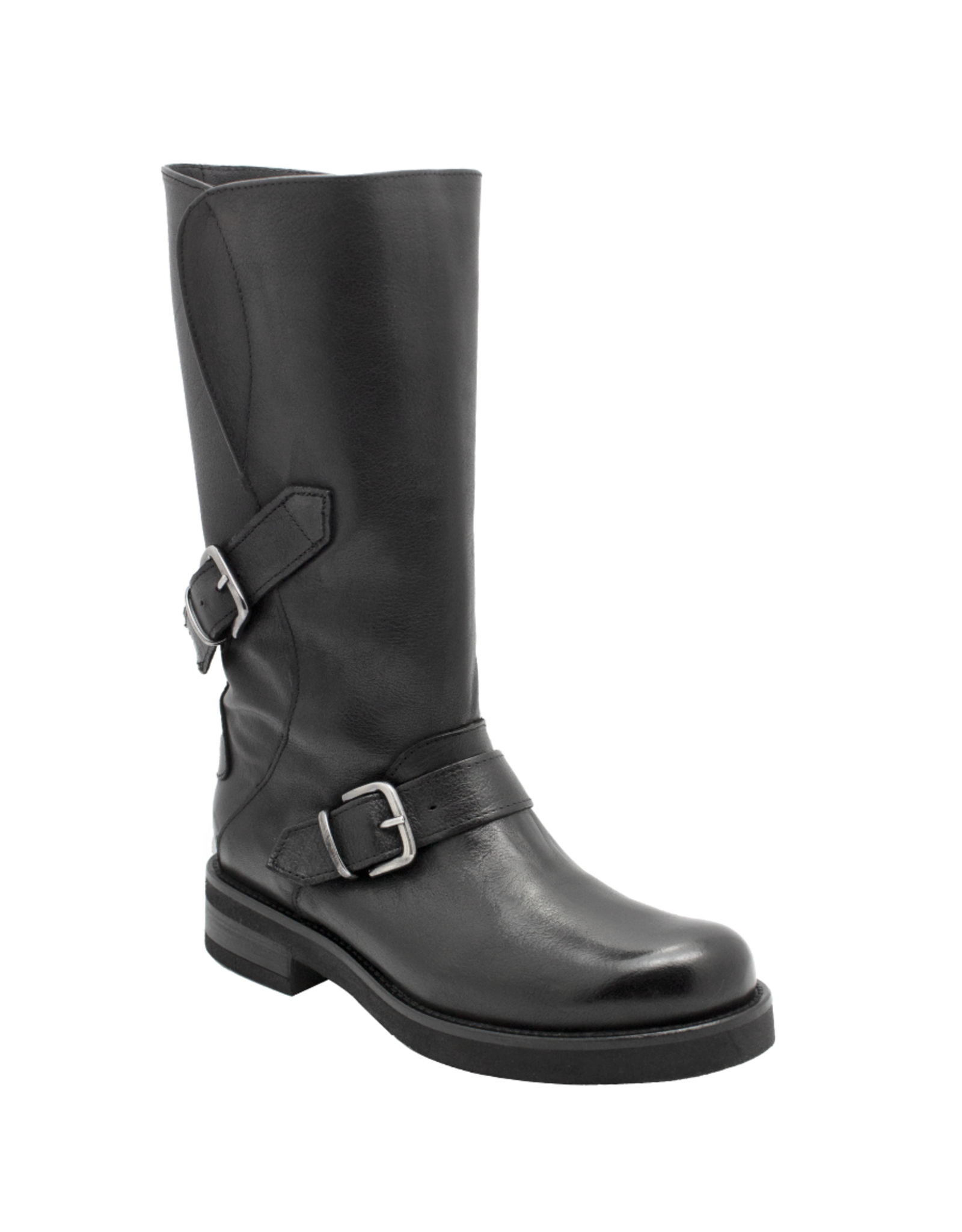 Anis Anis AS5G Black Mid Calf With Buckle Detail Nion