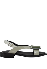 LeBohemien LeBohemien B2Z Cream/Olive Button Sandal 2139