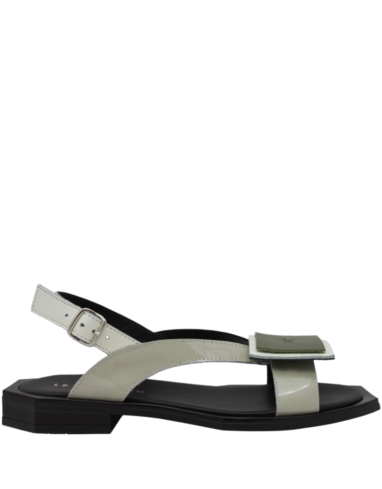 LeBohemien LeBohemien B2Z Cream/Olive Button Sandal 2139