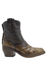 LeRuemarcel LeRuemarcel LR2E  Brown/Black Knotted Boot Kamp