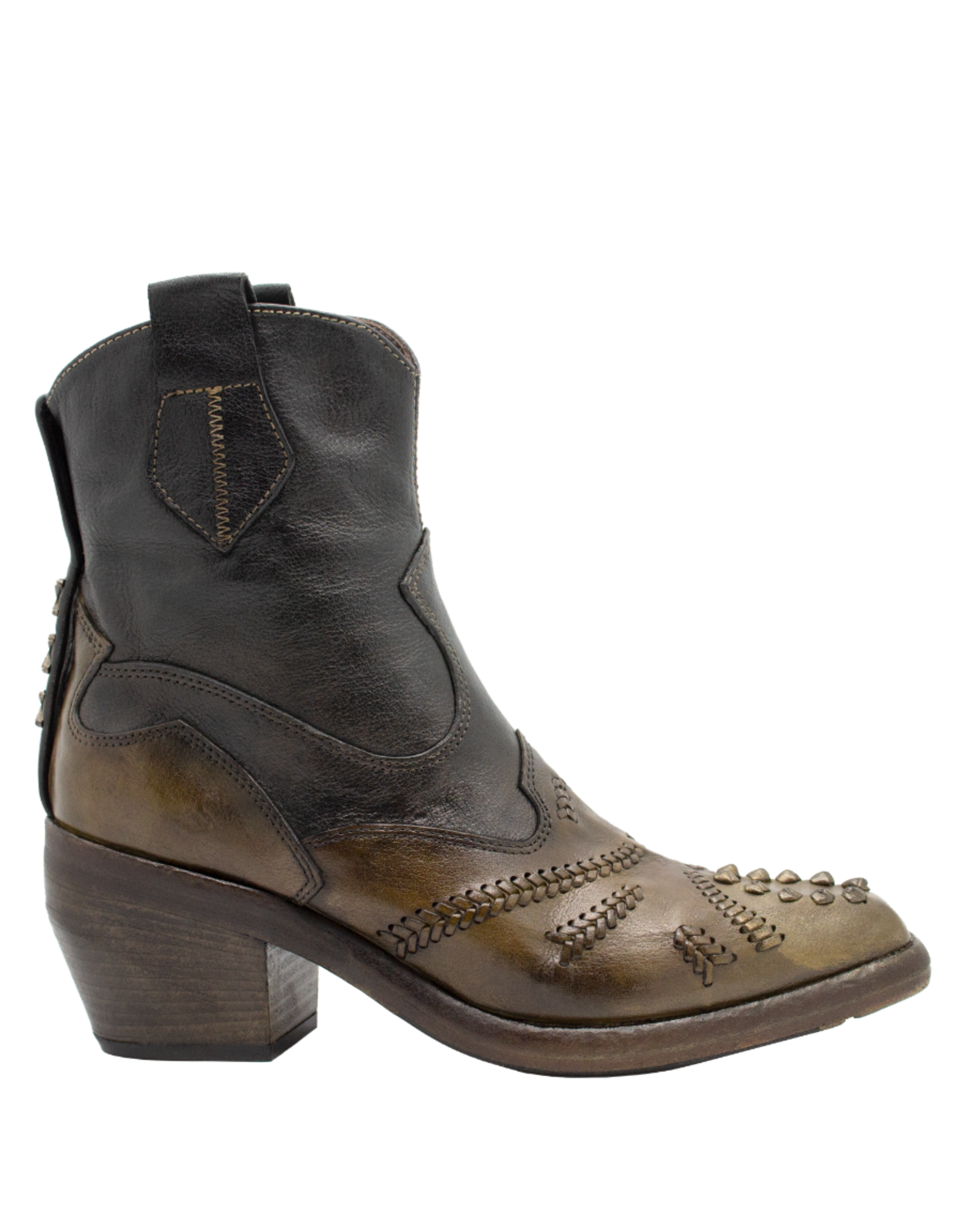LeRuemarcel LeRuemarcel LR2E  Brown/Black Knotted Boot Kamp