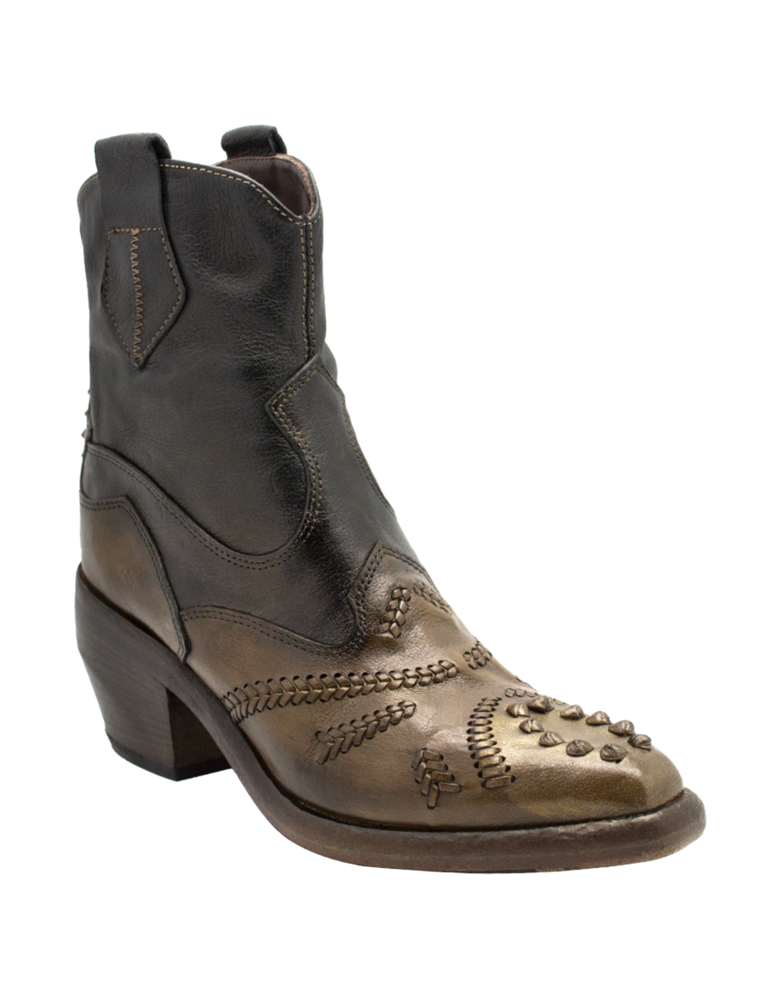 LeRuemarcel LeRuemarcel LR2E  Brown/Black Knotted Boot Kamp