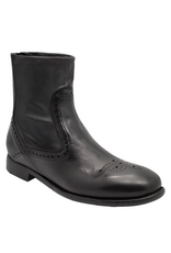 LeMargo LeMargo LE4G Black Flat Boot With Stretch Calf Saba