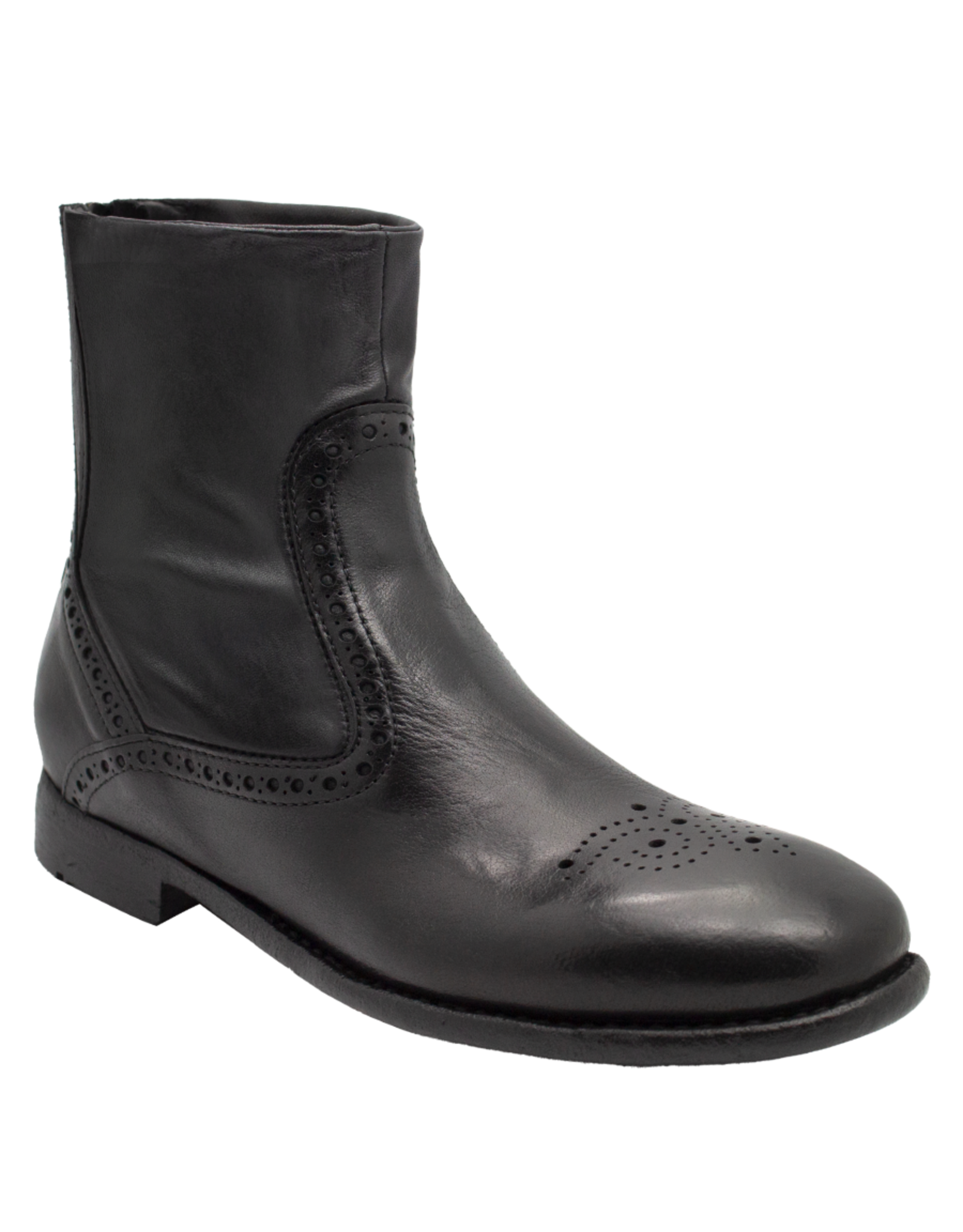 LeMargo LeMargo LE4G Black Flat Boot With Stretch Calf Saba