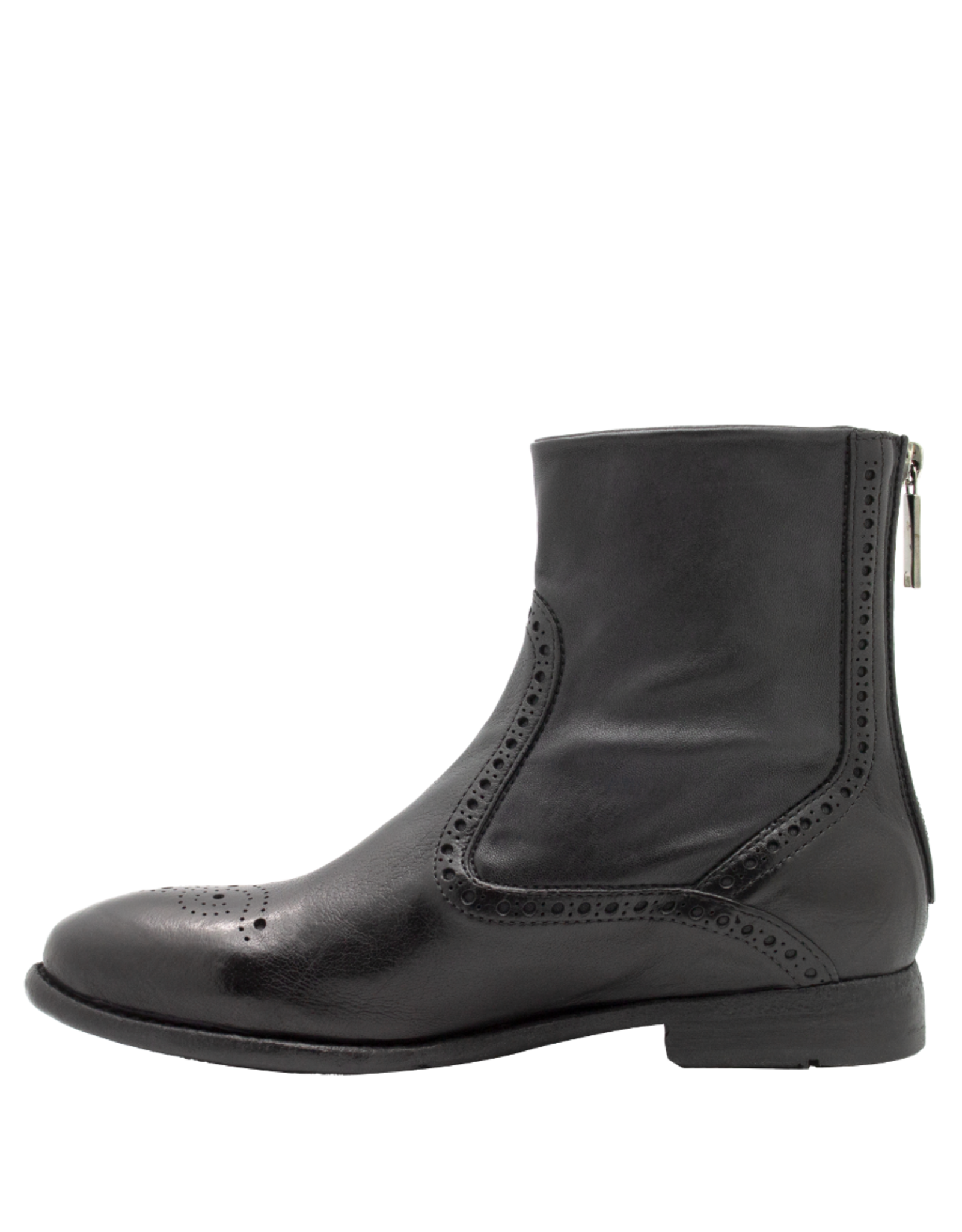 LeMargo LeMargo LE4G Black Flat Boot With Stretch Calf Saba