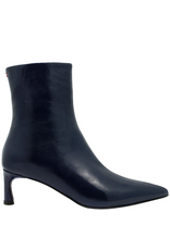 Halmanera Halmanera H50M Navy  Glaze Point Toe Boot 1007
