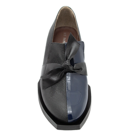 LeBohemien LeBohemien LB3J Black W/Blue Loafer With Tie Hope