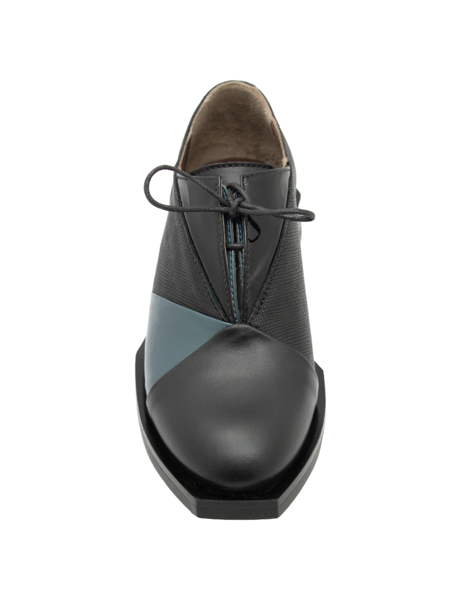 LeBohemien LeBohemien LB3M Black Patent With Blue Oxford QuQu