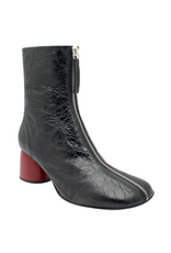 Halmanera Halmanera H49Y Black Top Zipper/Red Conical Heel 1000