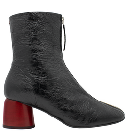 Halmanera Halmanera H49Y Black Top Zipper/Red Conical Heel 1000