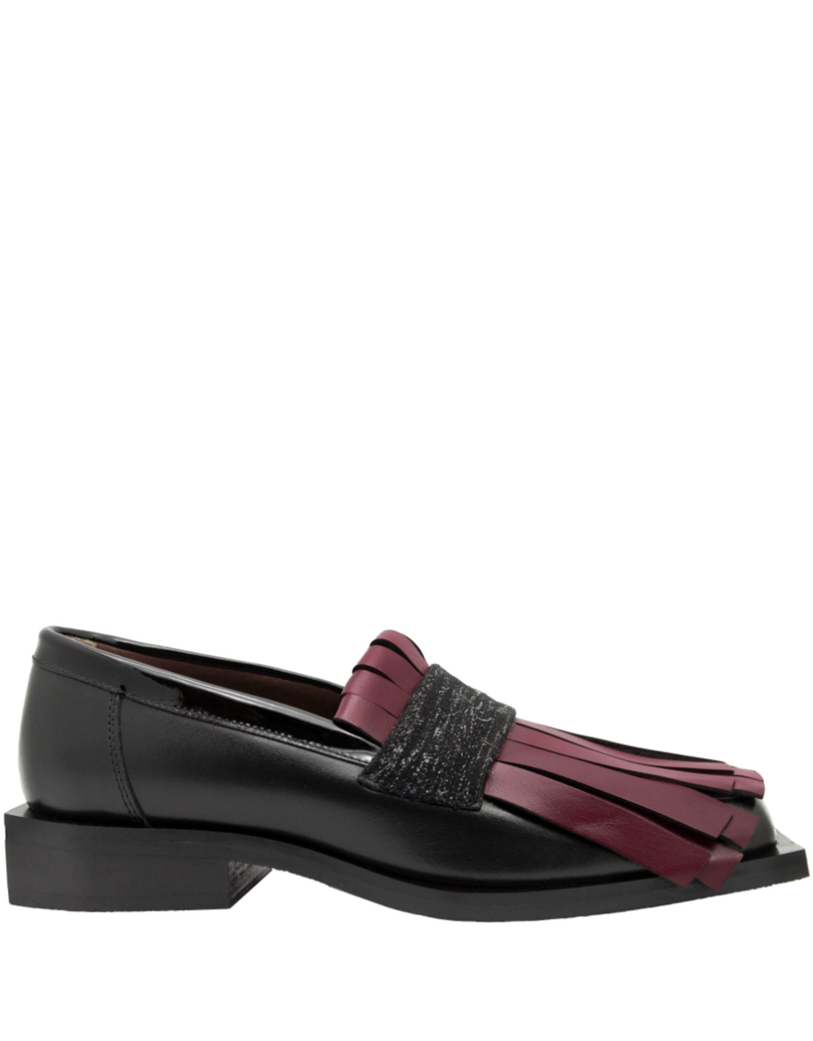 LeBohemien LeBohemien B3B Black Loafer With Red Kiltie DaDa