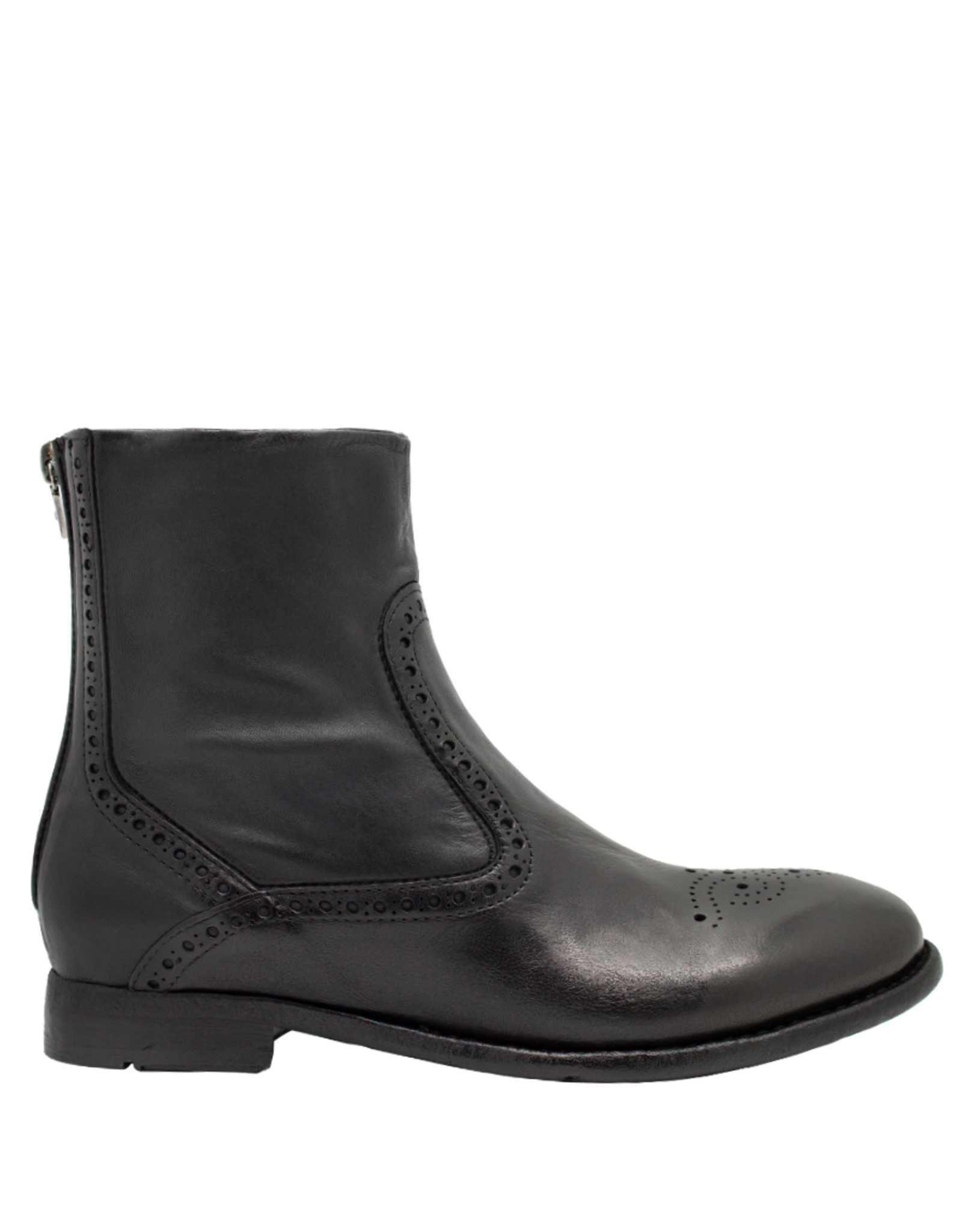LeMargo LeMargo LE4G Black Flat Boot With Stretch Calf Saba