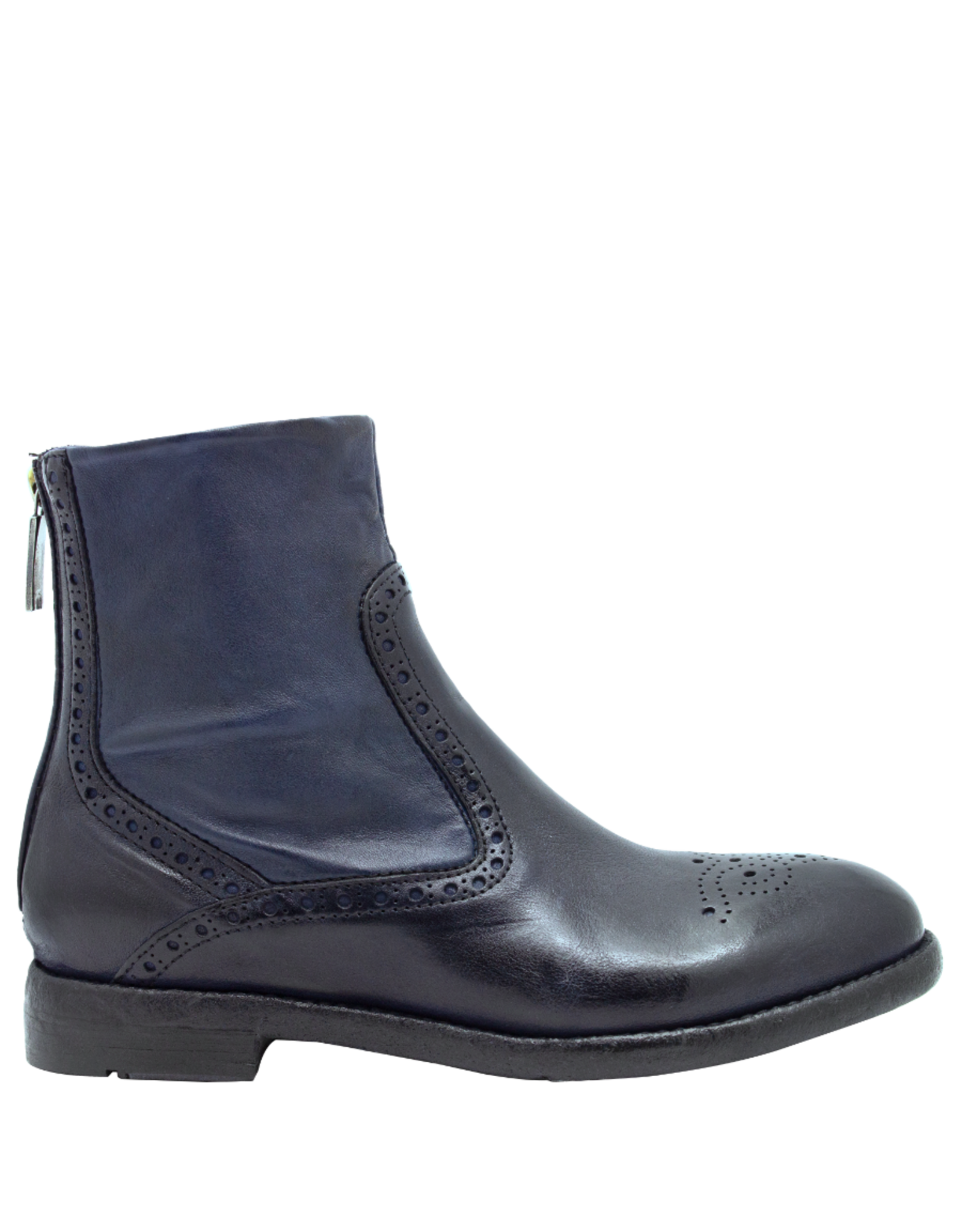 LeMargo LeMargo LE4K Blue Flat Boot With Stretch Calf Saba