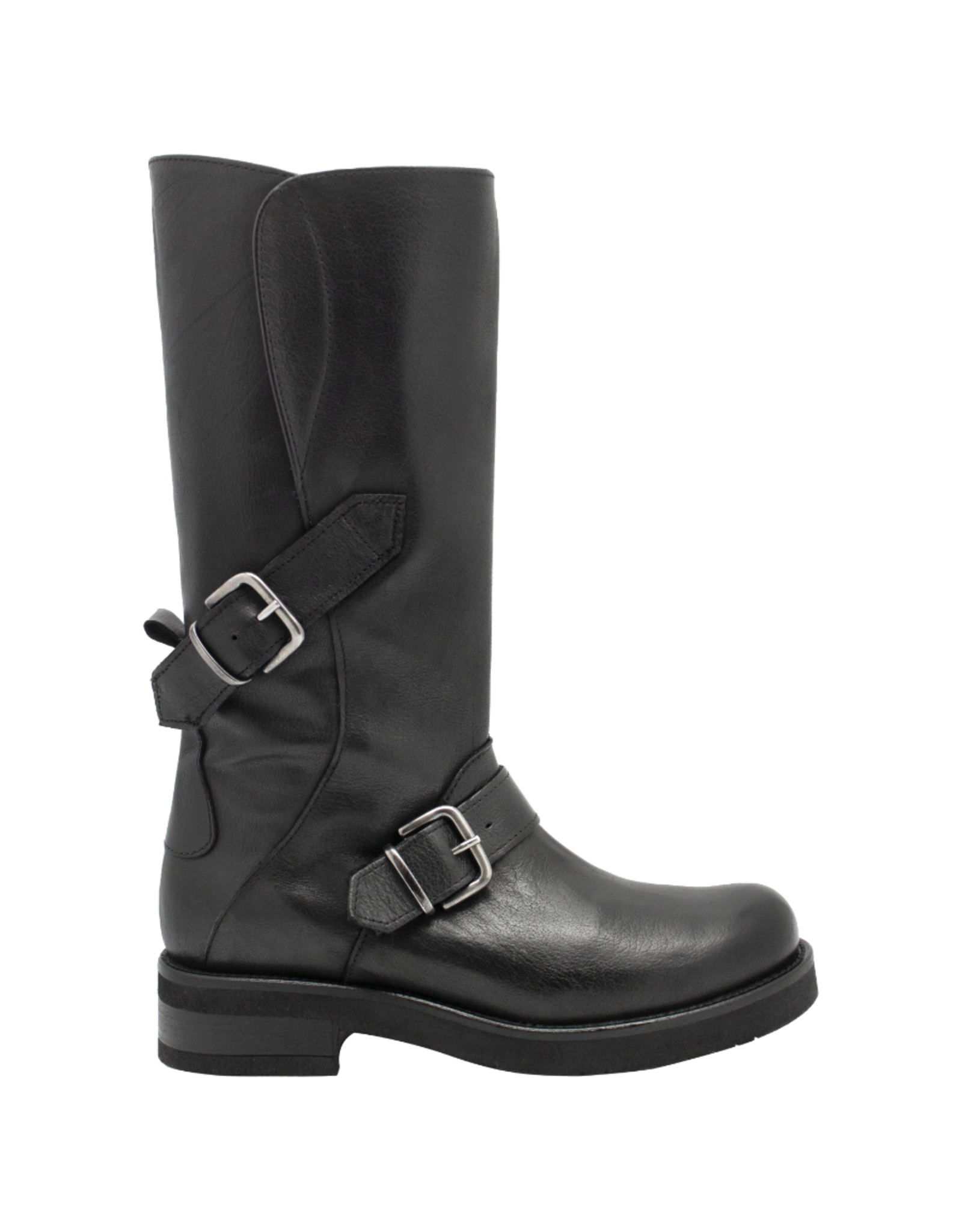 Anis Anis AS5G Black Mid Calf With Buckle Detail Nion