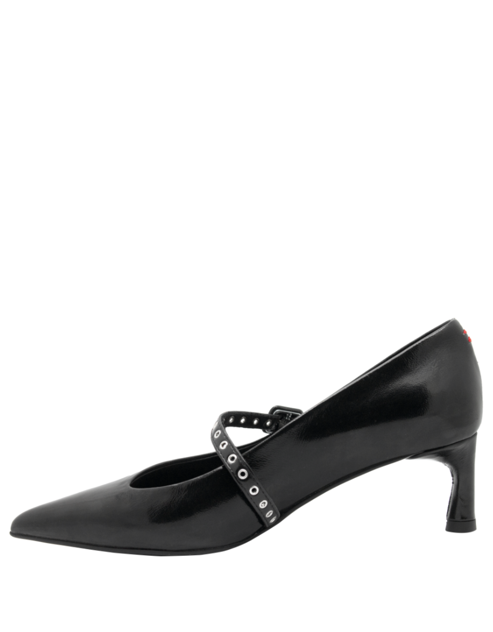 Halmanera Halmanera H50K Black Glaze Pointed Mary Jane 1006