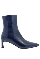 Halmanera Halmanera H50M Navy  Glaze Point Toe Boot 1007