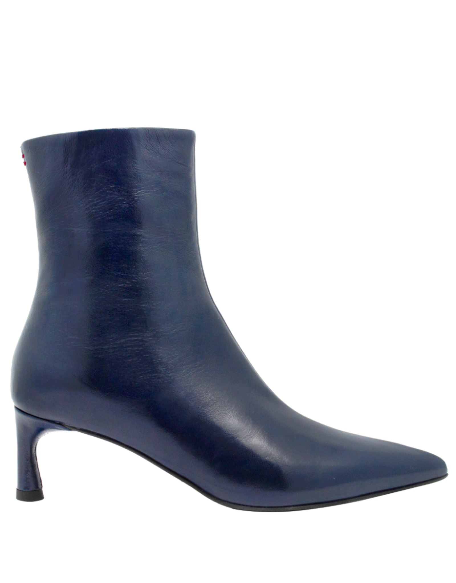 Halmanera Halmanera H50M Navy  Glaze Point Toe Boot 1007