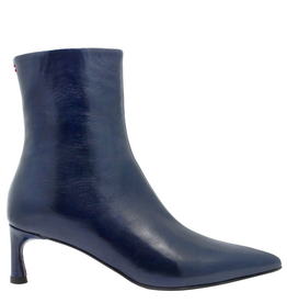 Halmanera Halmanera H50M Navy  Glaze Point Toe Boot 1007