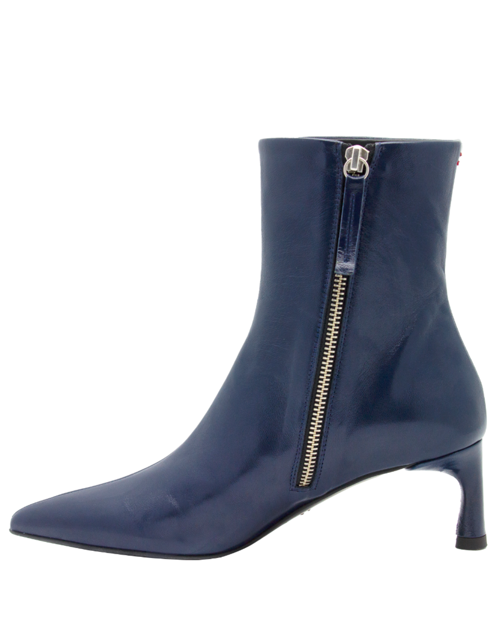 Halmanera Halmanera H50M Navy  Glaze Point Toe Boot 1007