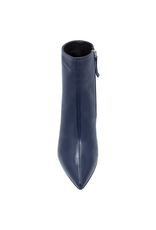 Halmanera Halmanera H50M Navy  Glaze Point Toe Boot 1007