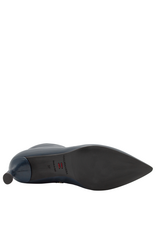 Halmanera Halmanera H50M Navy  Glaze Point Toe Boot 1007