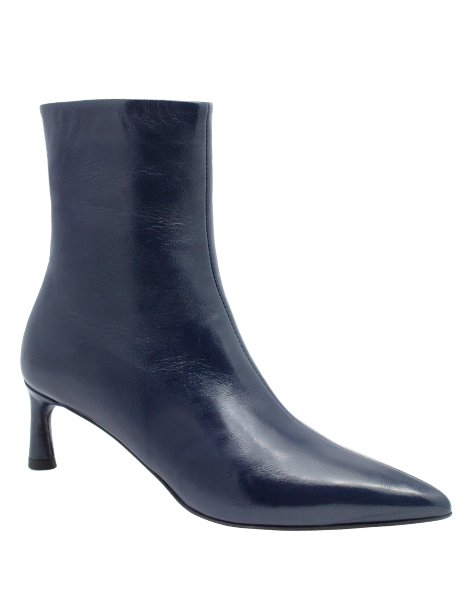 Halmanera Halmanera H50M Navy  Glaze Point Toe Boot 1007