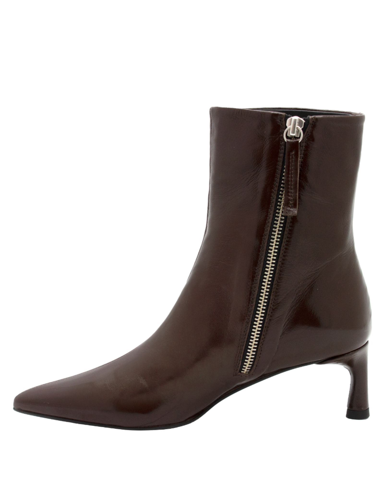 Halmanera Halmanera H50L Brown Glaze Point Toe Boot 1007