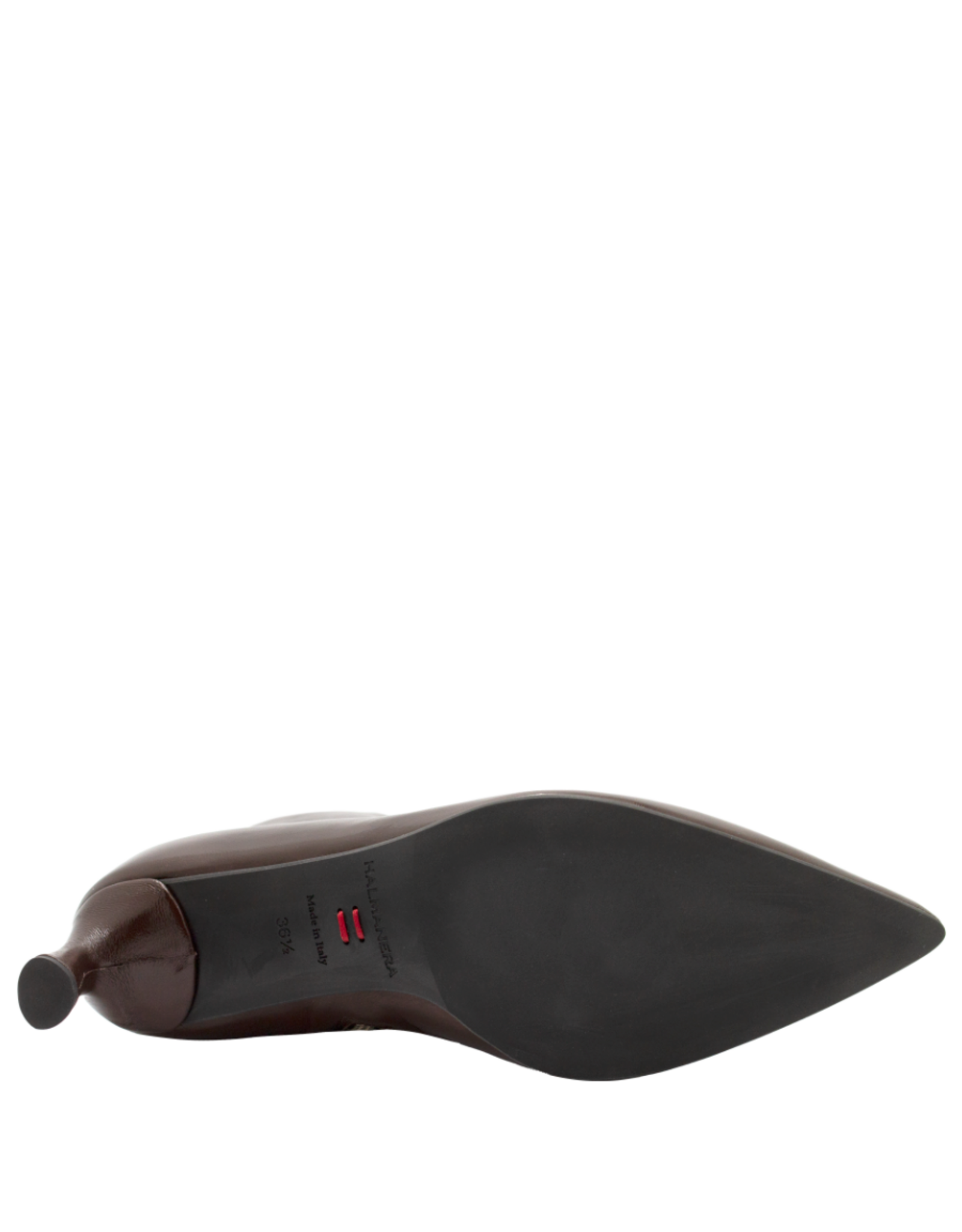 Halmanera Halmanera H50L Brown Glaze Point Toe Boot 1007