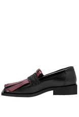 LeBohemien LeBohemien B3B Black Loafer With Red Kiltie DaDa