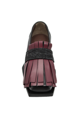 LeBohemien LeBohemien B3B Black Loafer With Red Kiltie DaDa