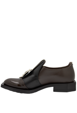 LeBohemien LeBohemien LB3C Brown /Black Laser/Taupe Buckle Shoe HeHe