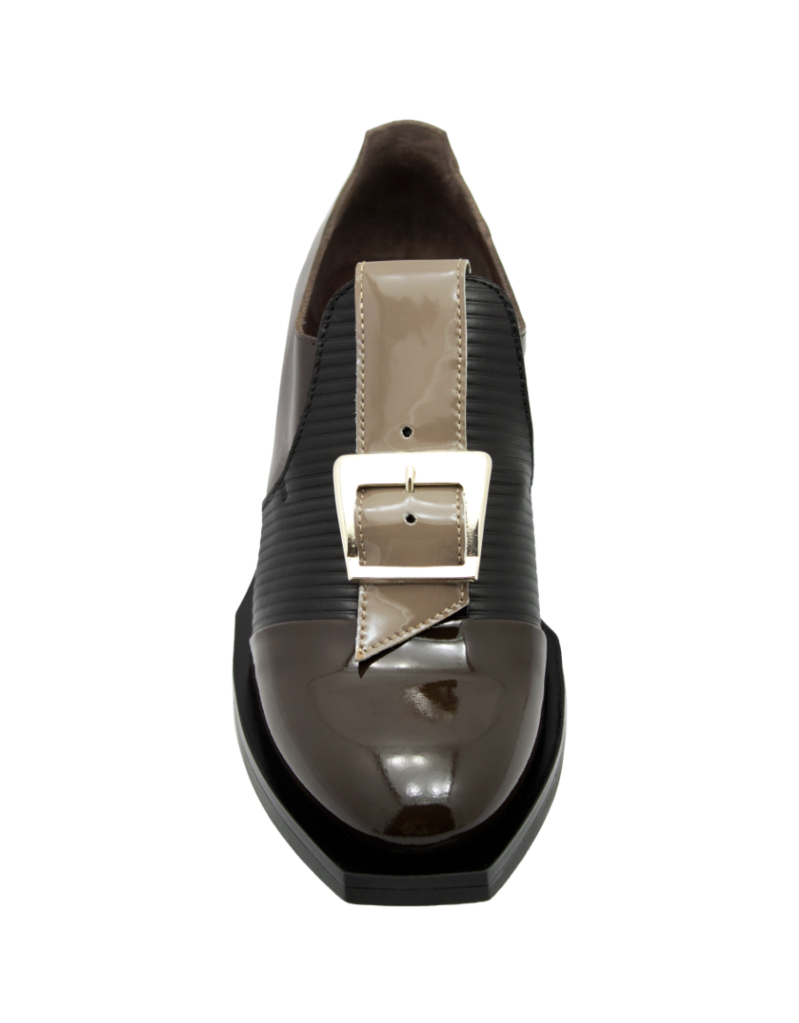 LeBohemien LeBohemien LB3C Brown /Black Laser/Taupe Buckle Shoe HeHe
