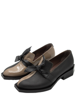 LeBohemien LeBohemien B3D Black With Taupe Loafer With Tie Hope