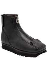 LeRuemarcel LeRuemarcel LR2H Black Tread Sole With Top Zipper Mae