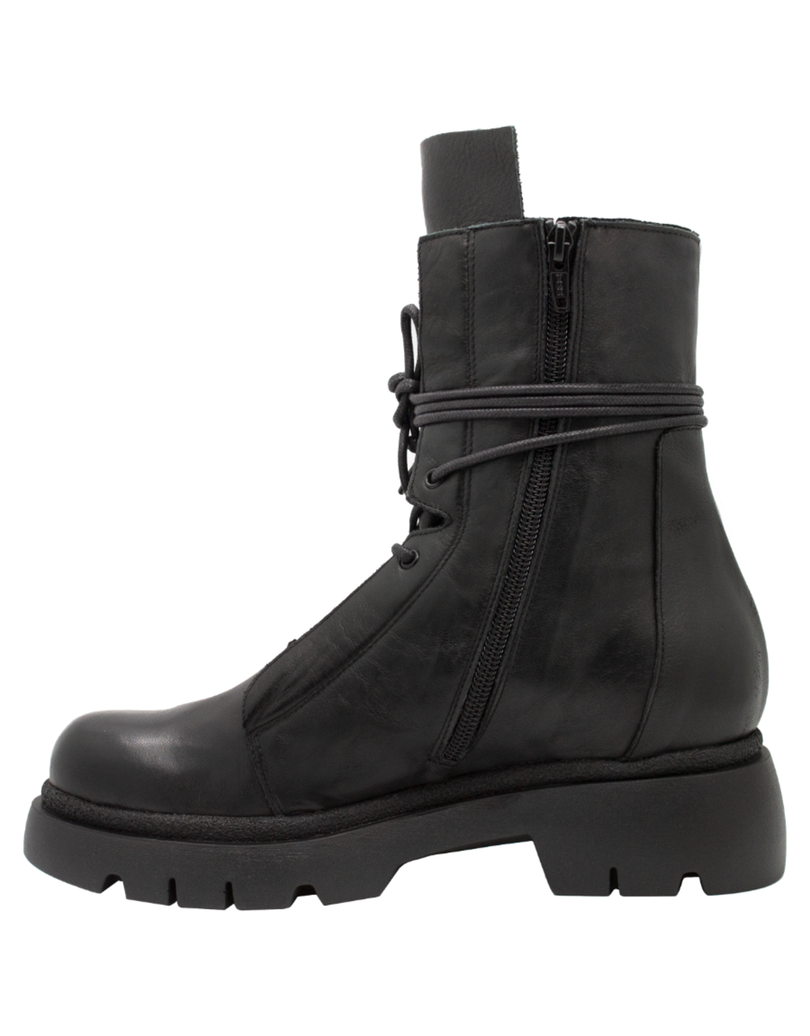 Anise Anise AS5D Black Lace-Up Tread Sole Niky